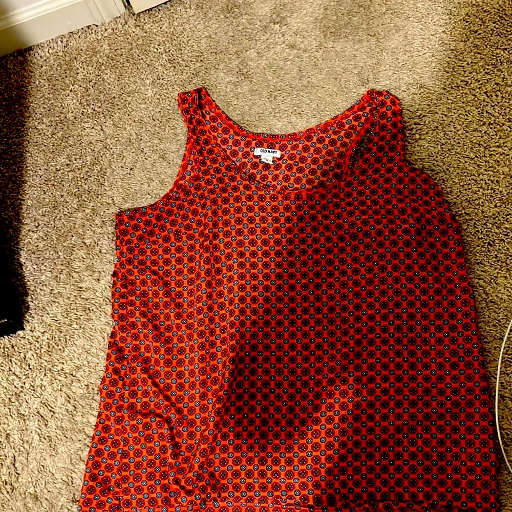 Satin casual tank top